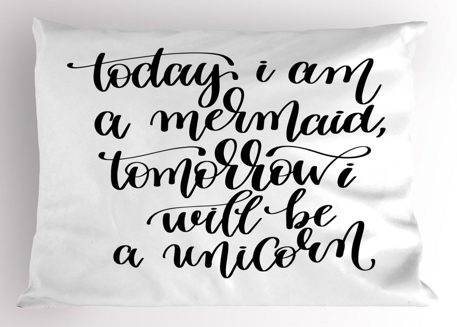 I'm Mermaid Pillow Sham Being Cool with Who You Are Happy Advocate Self