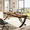 Brown, variant on Fnova 78.74" Modern Desk, Wooden Computer Desk Writing Desk with Storage Shelf, Back Baffles & Metal Legs, for Living Room/Kitchen/Home Office, Easy Assembly