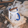 thumbnail image 5 of 3dRose, Funny Cute Giraffe is Spirit Animal, 11oz Two-Tone Blue Mug, 5 of 7