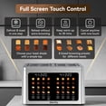 thumbnail image 2 of Mecity 4 Slice Smart Touchscreen Toaster with Auto Lift, Stainless Steel Wide Slot Bagel Toaster, 8 Bread Presets & 8 Shade Settings, 30-Minute Keep Warm Function, Memory Function, 2 of 10