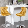 thumbnail image 6 of Velvet Barstools - Adjustable Seat Height - Pub and Home Ambiance - Comfortable Design, 6 of 7