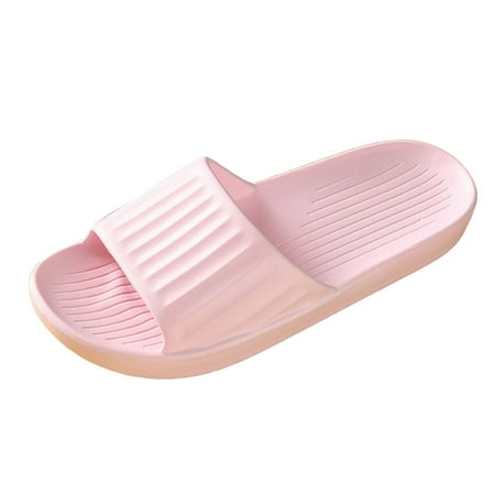 OJSFQUFP Womens Comfort Sandals Slipper for Men and Women Indoor Plus Size Slides Bathroom Sandals Bath Slippers Soft Sole Outdoor Beach Shoes Slippers Women Pink 36
