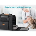 thumbnail image 6 of Cat Carrier MORPILOT® Extra Large Cat Bag with Water Bowl, Dual-Sided Cushion,Secure Buckle ,Travel Puppy Carrier Cat Carrier for Small Medium Large Dogs Cats up to 25LB- Gray, 6 of 14