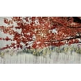 thumbnail image 2 of Weisz, Irene 14x10 Black Ornate Wood Framed with Double Matting Museum Art Print Titled - Sakura in the Lake II, 2 of 4