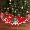thumbnail image 3 of Christmas Tree Skirt 35.4 Inch, Funny Snowman Tree Skirts Snowman Christmas Decorations Indoor Gnomes Snowflakes Reindeer Winter Xmas Decorations for Home Party Holiday Decor D, 3 of 6