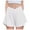 White, variant on MIXUE Shorts For Women Summer Solid Color Flowy Spandex Liner Athletic Running Pockets Workout Tennis Womens Shorts Streetwear,White,L