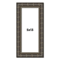 5x13 Frame Black Bamboo Solid Wood Picture Frame Width 1.5 Inches | Interior Frame Depth 0.5 Inches