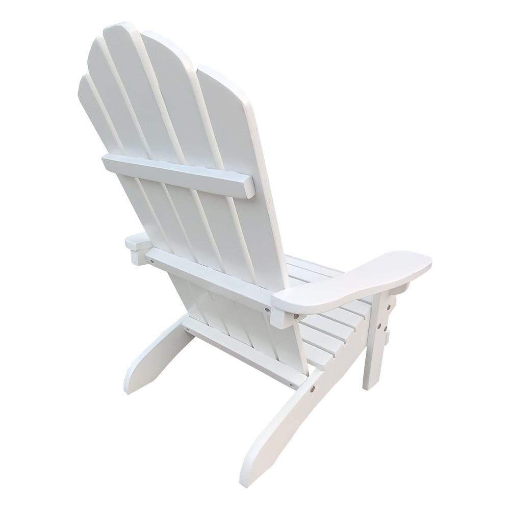 Wood children Adirondack chair,Easy-Maintenance Kid's Patio Furniture,Durable Toddler Chair,Outdoor or Indoor Chair for Patio Garden, Backyard,White, Gift for Ages 3-8