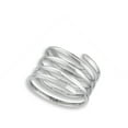 thumbnail image 4 of Open Spring Swirl Spiral Wide Flexible Ring .925 Sterling Silver Band Jewelry Female Male Size 7, 4 of 4