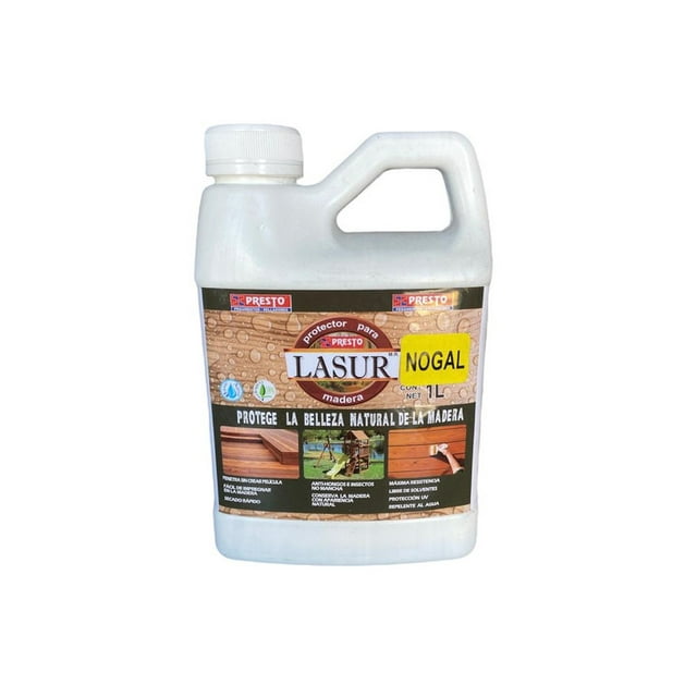 Protector Lasur Presto P/madera Nogal (decks/madera Teka)-lata 1lt PRESTO LASUR