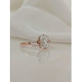 thumbnail image 5 of SOLITAIRE JEWELS 2.50Ct Radiant Moissanite Diamond Engagement Ring 10K Rose Gold With Tapered Side Moissanite, 5 of 7