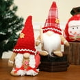 thumbnail image 4 of 1PC Christmas Gnomes Plush with Gingerbread,Handmade Xmas Tomte Swedish Gnomes Figurine Elf Doll Gifts Table Ornaments for Home Office Decor, 4 of 9