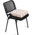 thumbnail image 1 of Asiento Booster Dznils para Mesa de Comedor con Hebillas de Seguridad Fondo Antideslizante Pez Blanco, 1 of 10