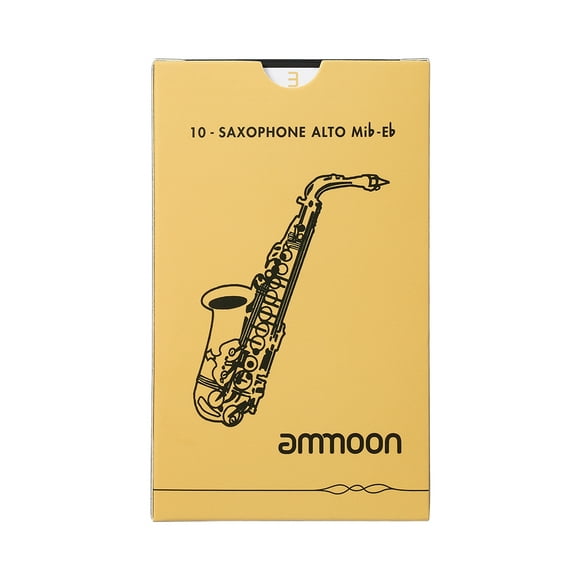 ammoon Alto Saxophone Sax Traditional Reeds Strength 3.0, 10pcs/ Box