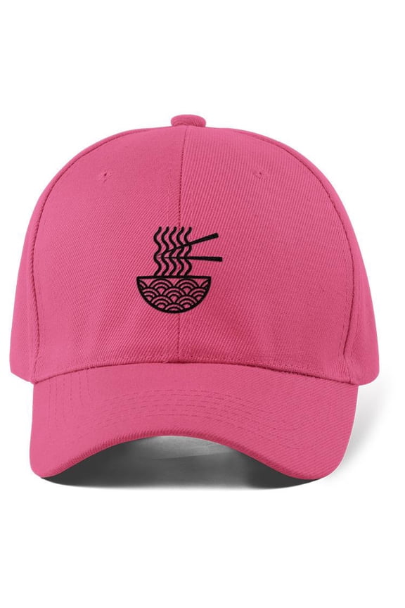 Lineart Noodle Bowl Icon Hat -Image by Shutterstock, Small