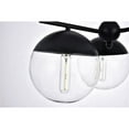 thumbnail image 5 of Eclipse 3 Lights Black Pendant With Clear Glass, 5 of 5