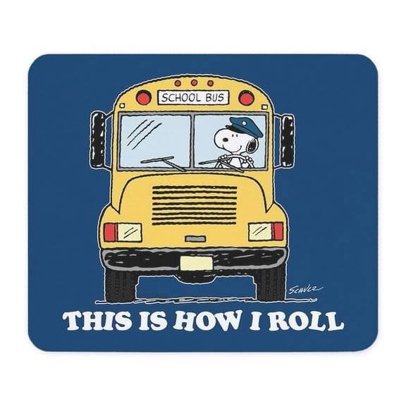 CafePress - Snoopy This Is How I Roll Mousepad - Non-slip Rubber Mousepad, Gaming Mouse Pad