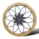 thumbnail image 2 of Cuadro redondo de madera y metal para decorar paredes de granjas, salones, dormitorios, cocinas, baños y comedores., 2 of 2