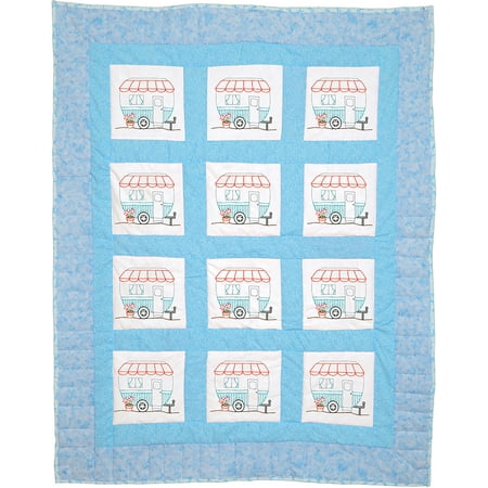 Dempsey Jersey - Jack Dempsey Stamped White Quilt Blocks 9