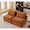 Orange, variant on Aukfa 66" Tufted Modular Sofa, Armless Compact Couch for Small Spaces & Cozy Lounging, Gray