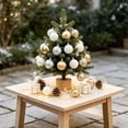 thumbnail image 5 of 49 Pcs Mini Christmas Ornaments for Mini Tree - 1.18" Shatterproof Small Hanging Balls Set for Xmas Holiday Table Wreath Decor (C), 5 of 8