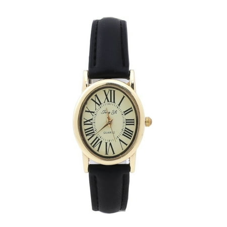 Small Oval Face With Roman Numeral Easy to Read Numbers Woman Casual Dress Work Watch-W-369-OF
