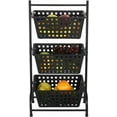 3Tier Market Basket Storage Stand for Fruit,Vegetables, Households Storage Cart