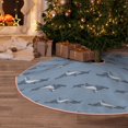 thumbnail image 6 of KLL Cute Whale Christmas Tree Skirt 48" ,Party Decorations Farmhouse for Christmas Decorations Holiday Party, 6 of 6