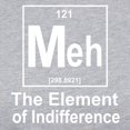 thumbnail image 3 of CafePress - Element Meh - Womens Baseball Tee, 3 of 4