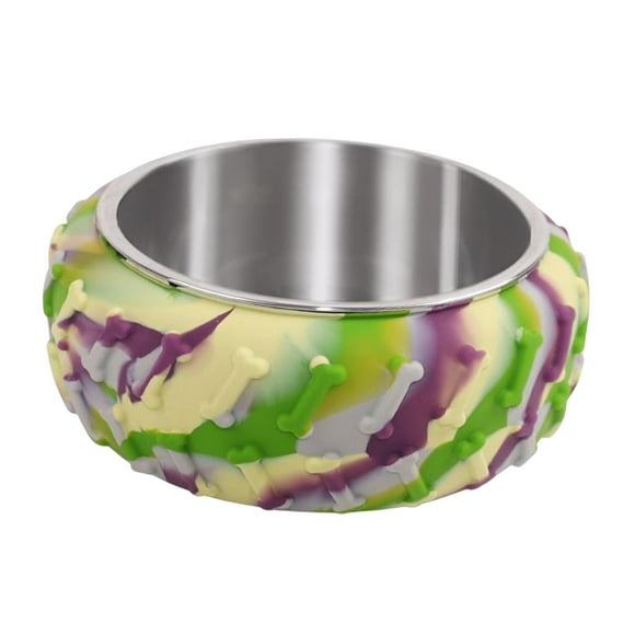 Plato para Perros y Gatos Yuyangstore Cuenco Individual de Silicona Camuflaje