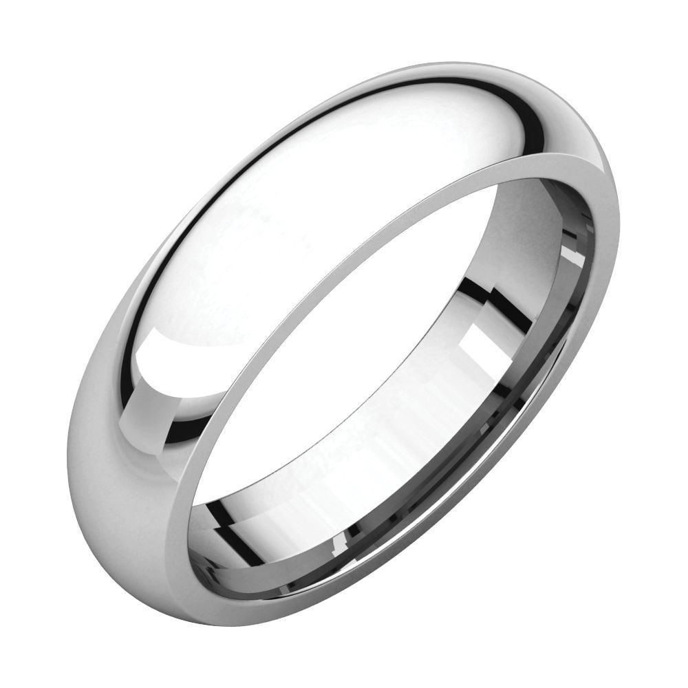 Jewelry Sterling Silver 5mm Polished Comfort Fit Band Ring Ring