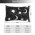 thumbnail image 2 of Salouo Crescent and Stars Pattern Pillow Cases,1PC Pillow Covers with Envelope Closure Decorative Pillow Case for Bed Couch,Pillows Not Included-14"x20", 2 of 6