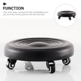 thumbnail image 3 of BRIGHTFUFU Asiento Taburete Pequeño Negro De PU Con Rotación 360 Para Uso En Exteriores, 3 of 8