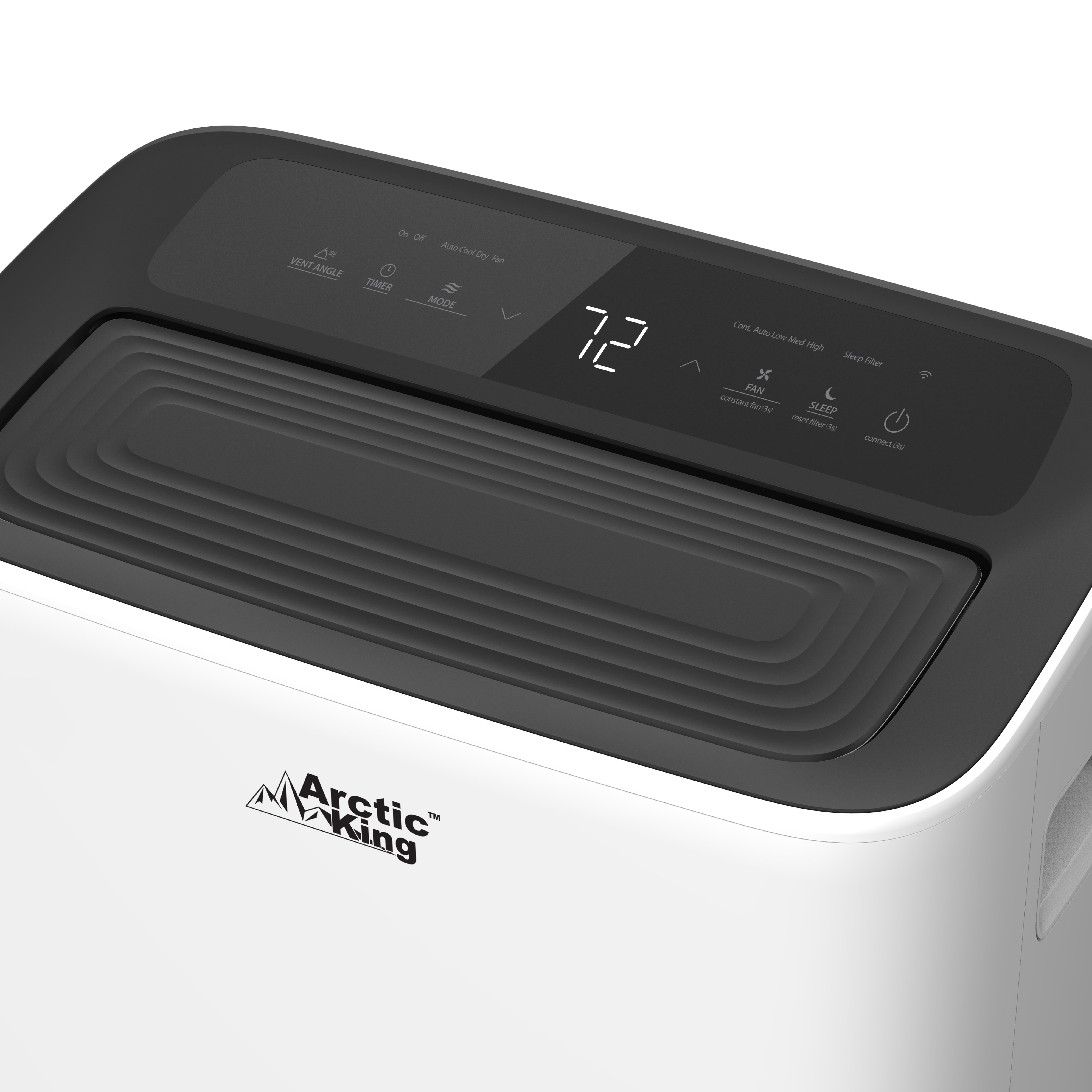 8,000 BTU Portable AC Cools 350 sq. ft. with Dehumidifier and Remote Control in White