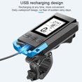 thumbnail image 4 of Multifunctional Bike Cycling Speedmeter Wireless Bicycle Speed Meter with Light and Horn USB Rechargeable Waterproof, 4 of 8