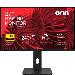 onn 27 FHD (1920 x 1080p) 240Hz 1ms AMD FreeSync Gaming Monitor with Cables Black