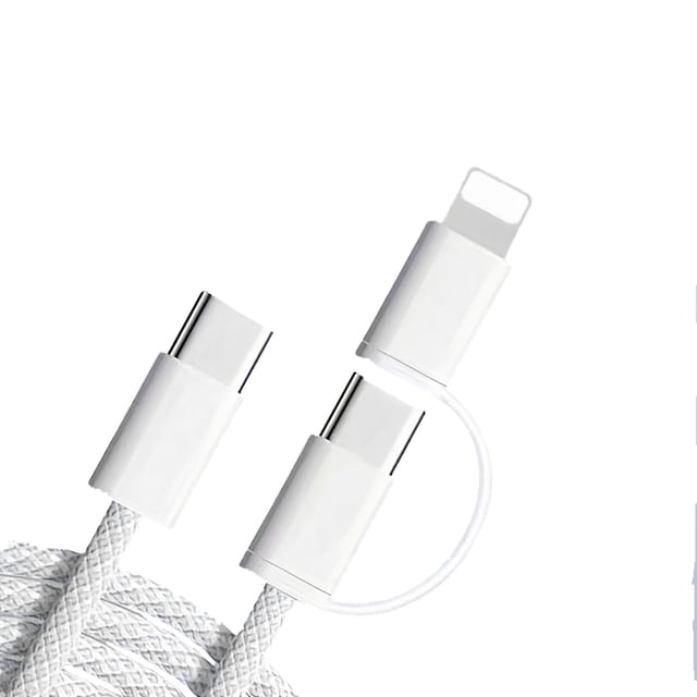 Cable 2 en 1 Tipo C a Tipo C Lightning 60W 1m