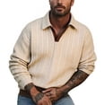 thumbnail image 4 of Kakii Men Sweaters V Neck Cable Knit Sweater Fall Casual Slim Fit Pullover, 4 of 8