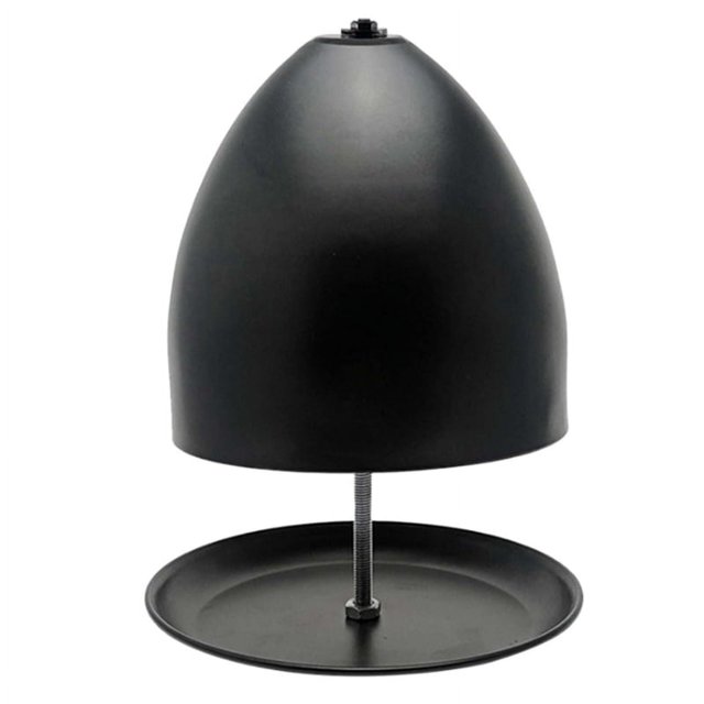 Horno de velas de té para calentar, calentador de velas de té, calentador de velas de té de metal negro para habitación o oficina