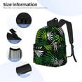 thumbnail image 5 of Vsdgher Tropical Leaves1 Print Unisex Large Capacity Bookbag Schoolbag Casual Daypack for High School/College/Teens/Travel/Work, 5 of 8