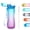 Blue Purple, variant on Oldley 25 oz Leak-Proof BPA-Free Plastic Water Bottle with Straw in 6 Colors