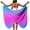 Hot Pink, variant on Women's Beach Cover Up Sarong Wrap Dress Sheer Draped Adjustable Strap High Slit Casual Vacation Resort, Blue XXL