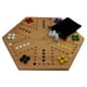thumbnail image 1 of Juego de mesa de mármol Cauff, roble macizo, doble cara, 40 cm, 1 of 8