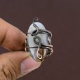 thumbnail image 2 of Natural Dendrite Opal Gemstone Handmade Copper Wire Wrap Ring Size 6, 2 of 4