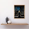 thumbnail image 2 of Alfred Hitchcock Rear Window Inspired Hyperrealist Painting Watching Neighbours at Night Art Print Framed Poster Wall Decor 12x16 inch, 2 of 5