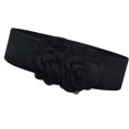 thumbnail image 1 of Cinturón de cintura elástica elegante para mujeres Cinturón elástico para ropa Decoración de la blusa de ropa Negro, 1 of 8