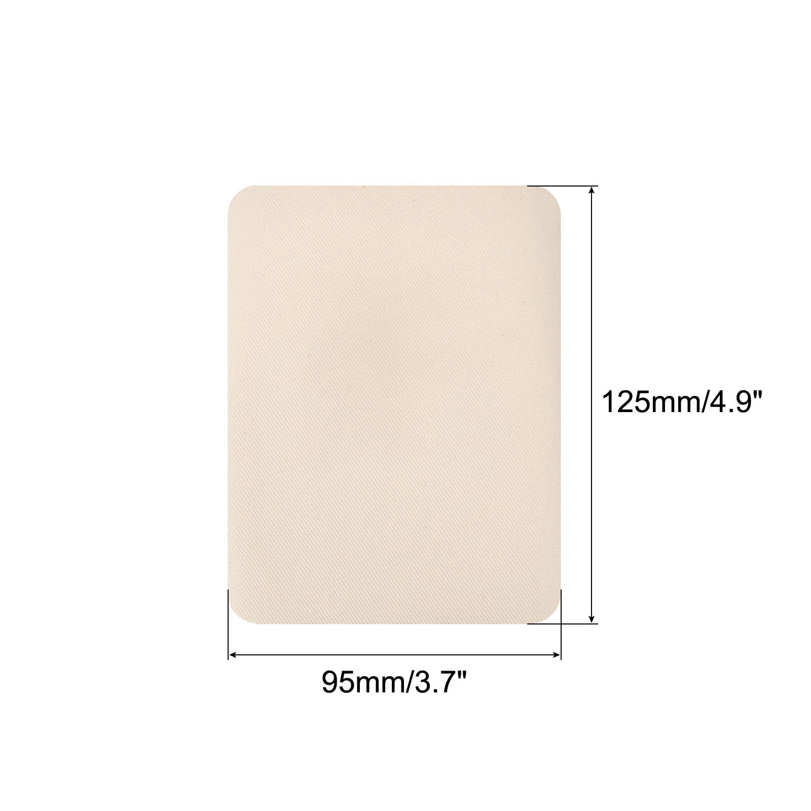 Unique Bargains Fabric Patch Iron-on Patches for Hole Repairing and Decoration Beige