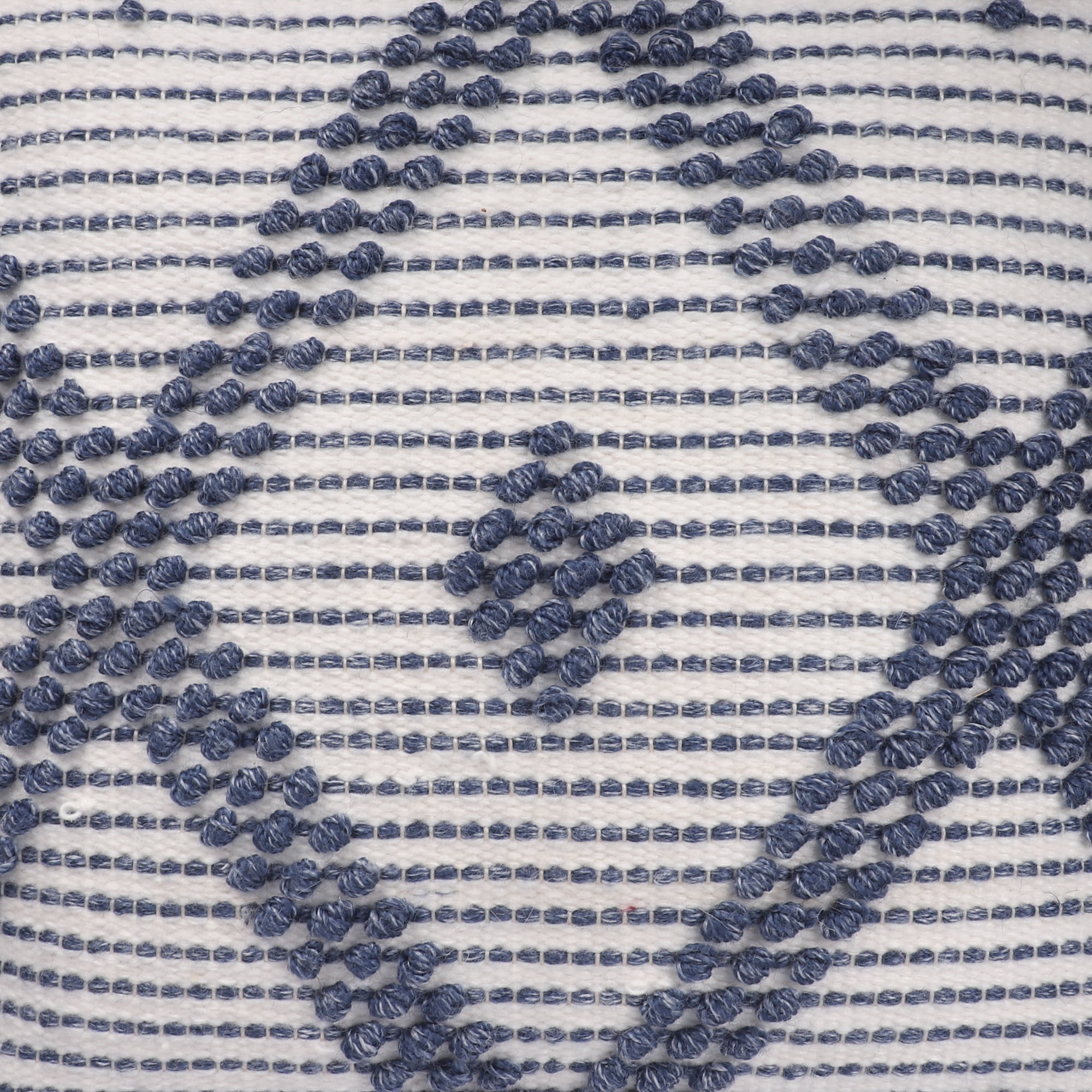 Ox Bay Petra 20" x 20" Navy/White Diamond Reversible Indoor/Outdoor Adult Decorative Throw Pillow