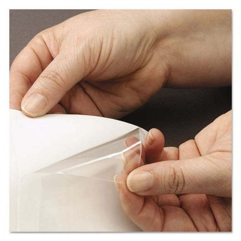 Self-Adhesive Poly Pockets, Top Load, 4.06 x 3, Clear, 100/Box Self-Adhesive Poly Pockets, Top Load, 4.06 x 3, Clear, 100/Box