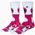 thumbnail image 4 of ODD SOX – Pink Ranger 360 – Novelty Crew Socks – Size Large – Men's 8–12 / Women's 9.5–13.5 – Tv, 4 of 6